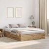 vidaXL Bed Frame with Storage Artisan oak 150 x 200 cm Engineered wood