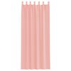 vidaXL Voile Curtains with Rod Pockets 2 pcs Pink