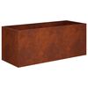 vidaXL Garden Planter Rusty 80 x 40 x 40 cm Weathering Steel