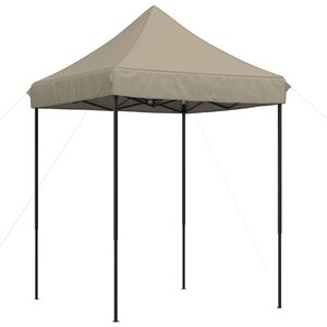 vidaXL Party Tent 200 x 200 x 306 cm Taupe Oxford Fabric