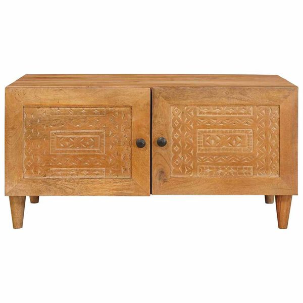 vidaXL Coffee Table Light Brown 80 x 50 x 40 cm Solid Acacia wood