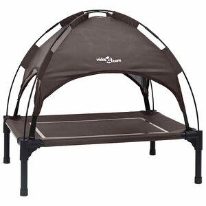 vidaXL Dog Bed 71 x 64 x 71 cm Steel Brown