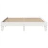 vidaXL Bed Frame without Mattress White 200x200 cm Solid Wood Pine