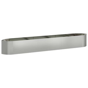 vidaXL Raised Garden Bed Galvanised Steel 300 x 40x 40 cm Steel