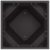 vidaXL Planter 2 pcs Black 50 x 50 x 75 cm Steel
