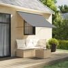 vidaXL Retractable Awning Anthracite 250x150 cm Fabric and Steel