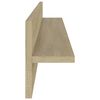 vidaXL Wall Shelf 2 pcs Sonoma Oak 80x11.5x18 cm Engineered Wood