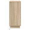 vidaXL LED Sideboard Sonoma Oak 90 x 32 x 75 cm Engineered Wood
