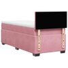 vidaXL Box Spring Bed with Mattress Pink 100x200 cm Velvet