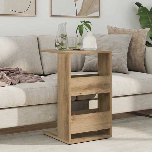 vidaXL Side Table Artisan Oak 40 x 35 x 60.5 cm Engineered Wood