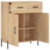 vidaXL Sideboard Sonoma Oak 69.5x34x90 cm Engineered Wood