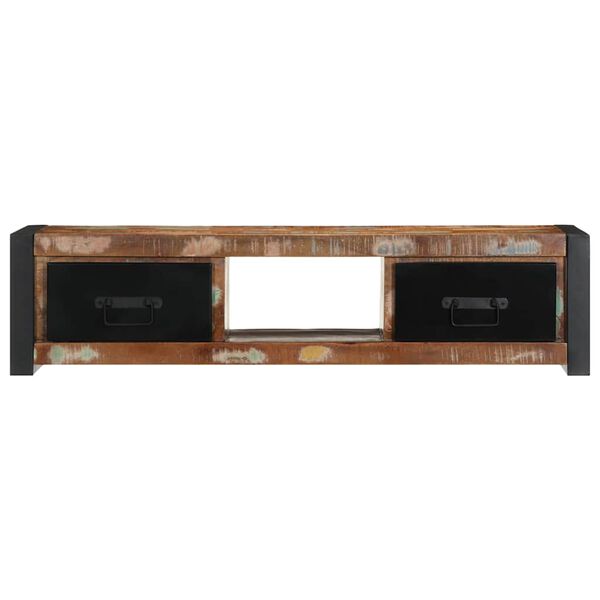 vidaXL TV Cabinet 100x30x25 cm Solid Wood Reclaimed
