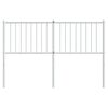 vidaXL Metal Replace Headboard White 135 cm