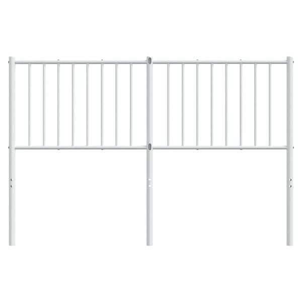 vidaXL Metal Replace Headboard White 135 cm