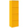 vidaXL Storage Cabinet 2 pcs Mustard Yellow 60 x 40 x200 cm