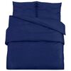 vidaXL Duvet Cover Set Navy Blue 240x220 cm Cotton