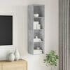 vidaXL Wall-mounted TV Cabinet Concrete Grey 37x37x142.5 cm Engineered Wood