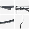 vidaXL Awning Frame Manual Anthracite 500 x 300 cm Aluminium