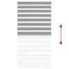vidaXL Zebra blind 120.9x230 cm Fabric Width 116.7 cm grey