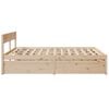 vidaXL Bed Frame without Mattress 180x200 cm Super King Solid Wood Pine