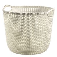 Curver Storage Basket Knit Round L 30L Creamy White