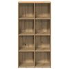 vidaXL Book Cabinet Artisan Oak 66x30x130 cm Engineered Wood