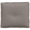 vidaXL Back Pillow Taupe 50 x 19 x 45 cm Fabric