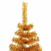 vidaXL Christmas Tree with 300 LEDs with Stand Gold 180 cm PET