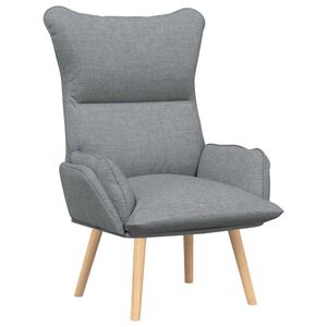 vidaXL Armchair Light Grey 69 x 74 x 93 cm Fabric