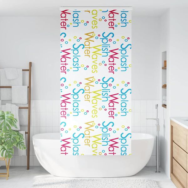 vidaXL Shower Roller Blind with Cassette 110x240 cm Fabric Width 106 cm