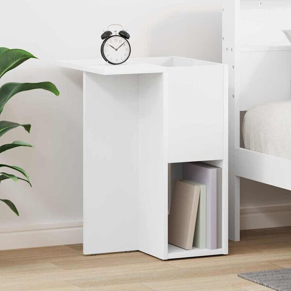 vidaXL End Table White 35 x 40 x 55 cm Engineered Wood