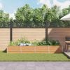 vidaXL Garden Raised Bed 320x80x45 cm Galvanized Steel Silver