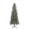 vidaXL Artificial Christmas Tree with 300 LEDs with Stand Green 240 cm