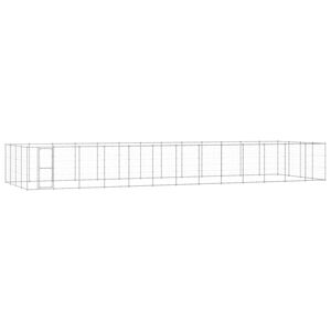 vidaXL Outdoor Dog Kennel Galvanised Steel 53.24 m&sup2;