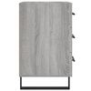 vidaXL Bedside Cabinet Grey Sonoma 40x40x66 cm Engineered Wood