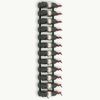 vidaXL Wall-mounted Wine Rack for 24 Bottles Black Iron