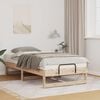 vidaXL Bed Frame Brown 75 x 190 cm Solid Pine Wood