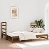 vidaXL Pull-out Day Bed without Mattress Honey Brown 2x(90x190) cm