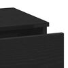 vidaXL Bedside Cabinet 2 pcs Black Oak 40 x 35 x 65 cm Engineered Wood