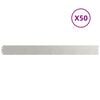 vidaXL Lawn Edgings 50 pcs 10x103 cm Stainless Steel