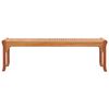 vidaXL 3-Seater Garden Bench 150 cm Solid Eucalyptus Wood