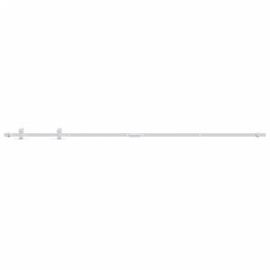 vidaXL Mini Sliding Cabinet Door Kit Carbon Steel White 200 cm