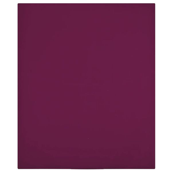 vidaXL Jersey Fitted Sheet Bordeaux 180x200 cm Cotton