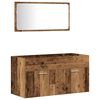 vidaXL 3 Piece Bathroom Furniture Set Old Wood Engineered Wood