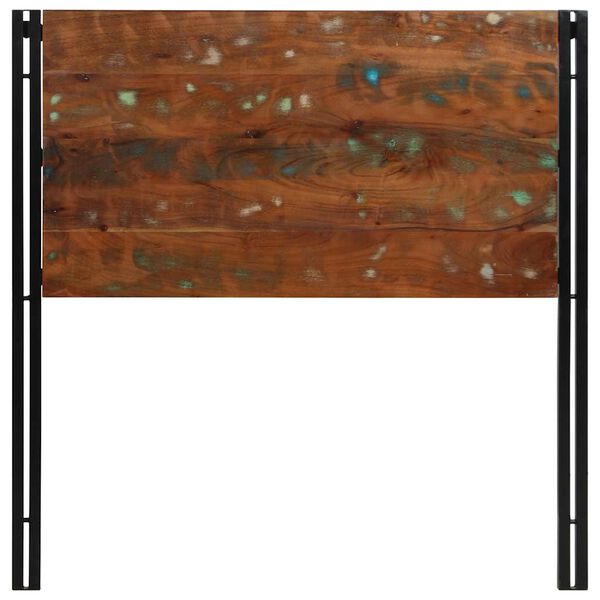 vidaXL Headboard 100 cm Solid Wood Reclaimed and Iron