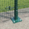 vidaXL Fence Post Green 10 x 1.2 m (19 x 19 mm mesh) Steel and PVC