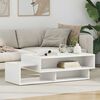 vidaXL Coffee Table White 105 x 50 x 32.5 cm Engineered Wood