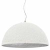 vidaXL Pendant Lamp White and Silver &Oslash;50 cm E27