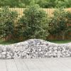 vidaXL Arched Gabion Baskets 18 pcs 200x50x40/60 cm Galvanised Iron