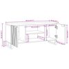 vidaXL TV Units Walnut 105 x 33 x 46 cm Engineered wood